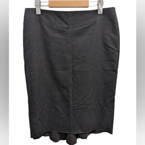 BCBGMAXAZRIA Tailored Wool Blend Fishtail Pencil Skirt size 8